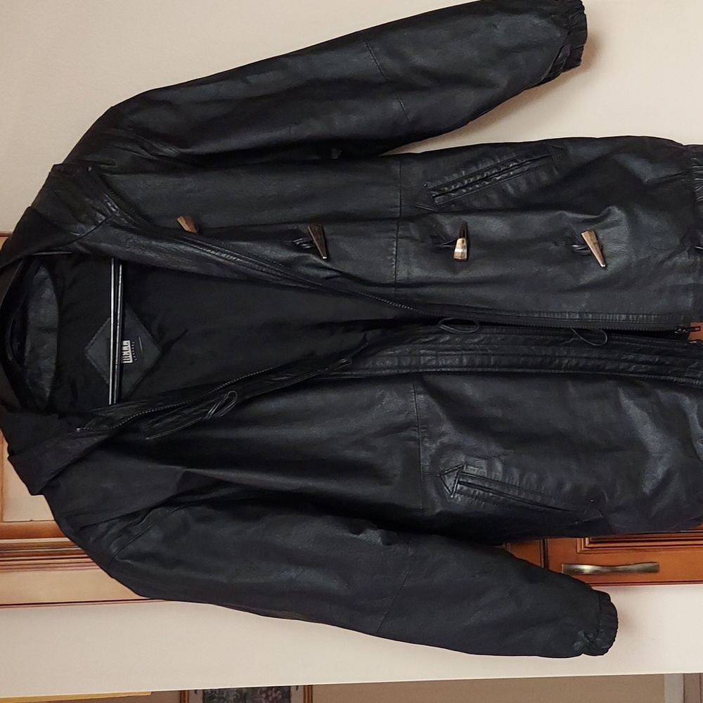 Leather Genuine Black  Jacket  GREE BELL - Picture 5 of 11